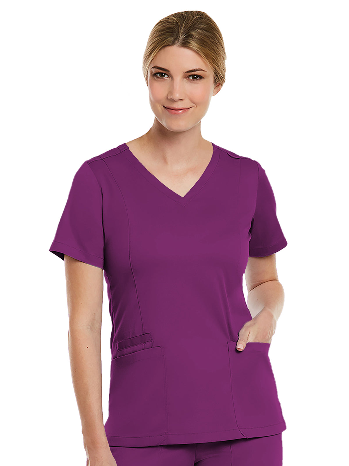 Women's Three-Pocket V-Neck Top