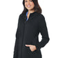 Women's Three-Pocket Bonded Fleece Scrub Jacket