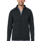 Men's Three-Pocket Bonded Fleece Jacket - 3814 - Black