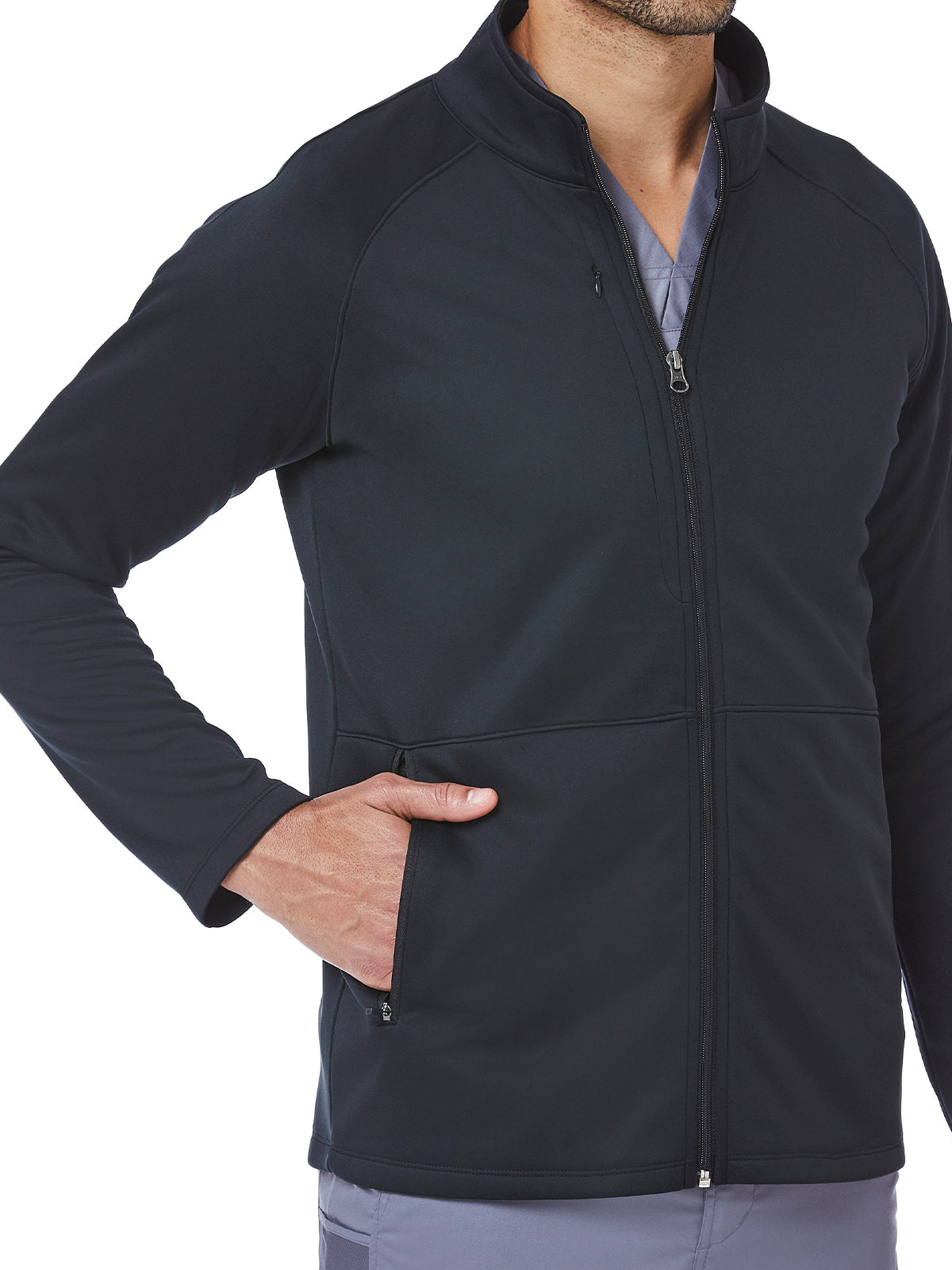 Men's Three-Pocket Bonded Fleece Jacket