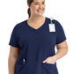 Women's Layered Three-Pocket V-Neck Scrub Top