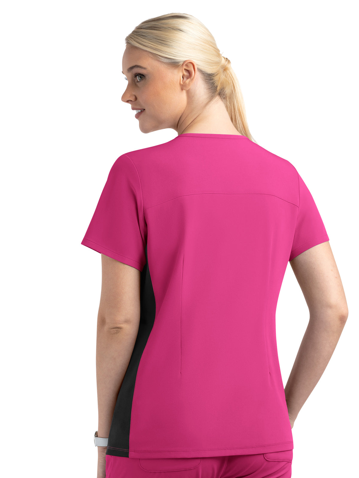 Women's Two-Pocket Mock Wrap Top