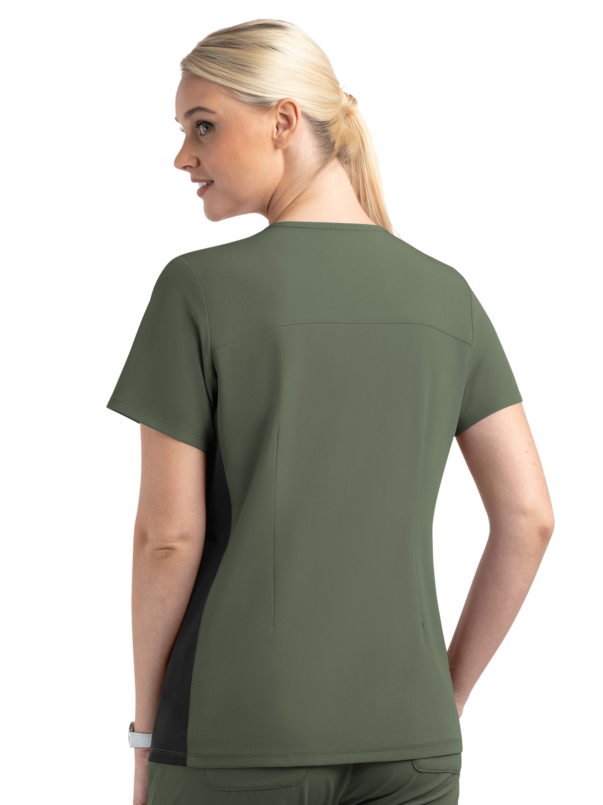 Women's Two-Pocket Mock Wrap Top