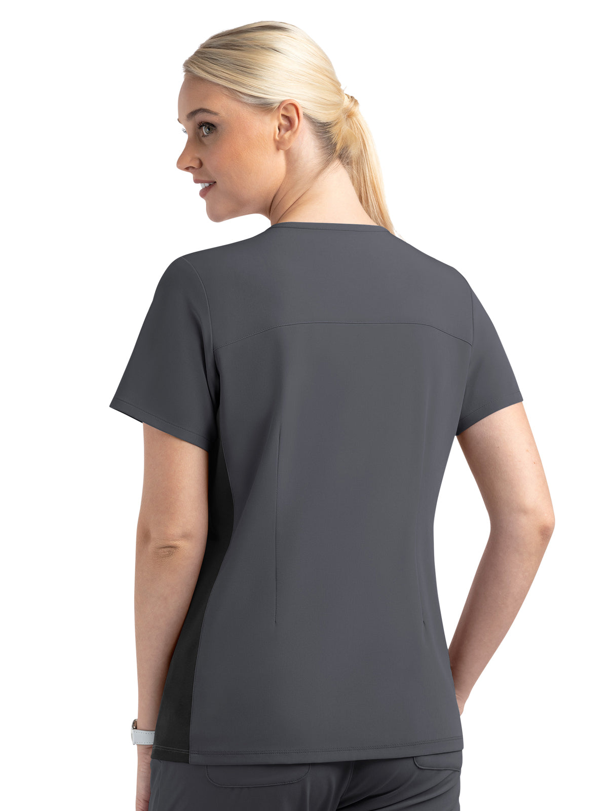 Women's Two-Pocket Mock Wrap Top