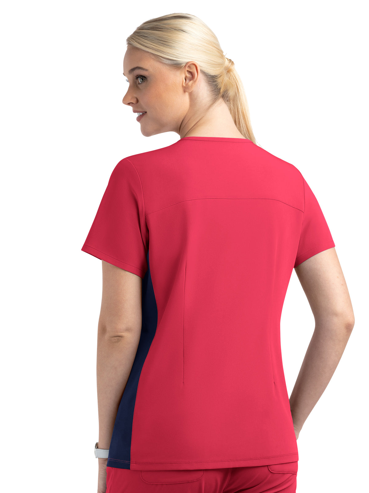 Women's Two-Pocket Mock Wrap Top