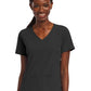 Women's Three-Pocket Mock Wrap Top - 4521 - Black