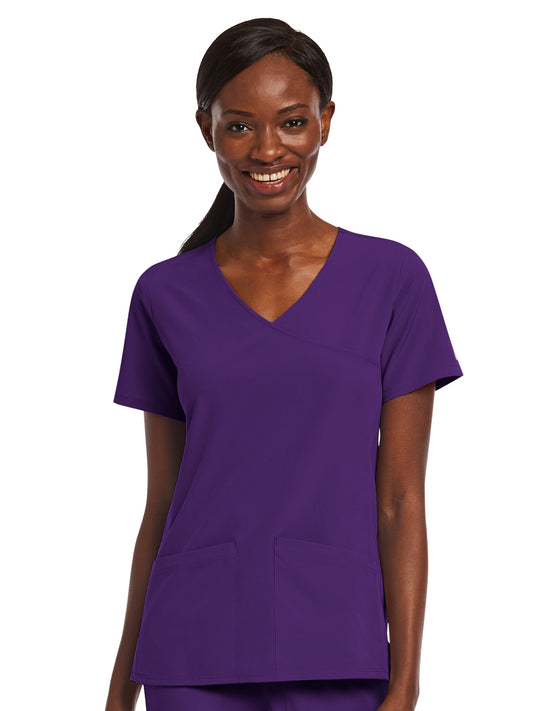 Women's Three-Pocket Mock Wrap Top