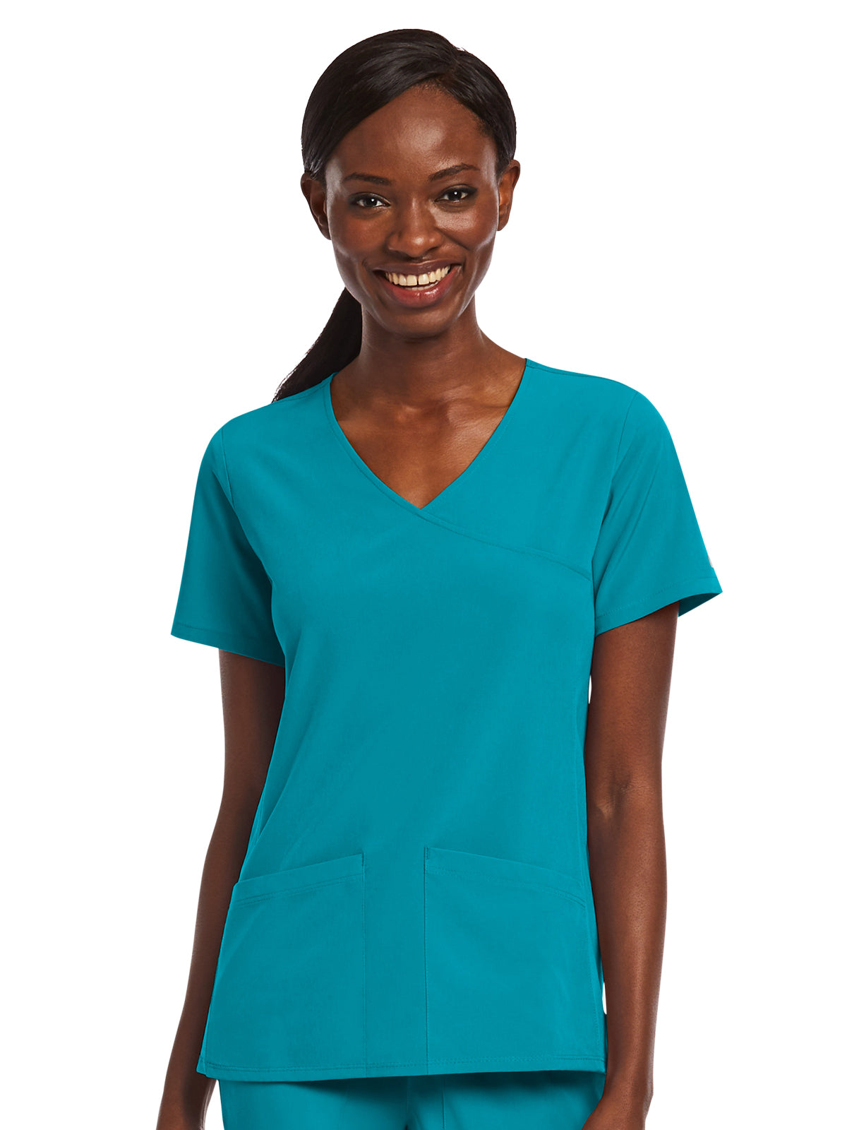 Women's Three-Pocket Mock Wrap Top