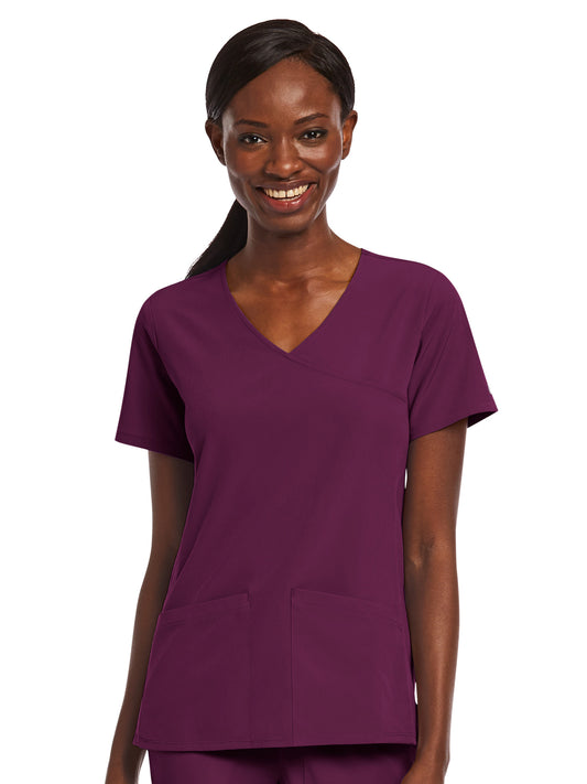 Women's Three-Pocket Mock Wrap Top