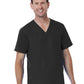 Men's 3-Pocket V-Neck Top - 5206 - Black