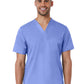 Men's One-Pocket Wrinkle-Resistant V-Neck Top