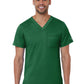 Men's One-Pocket V-Neck Top - 5501 - Hunter Green