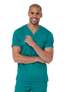 Men's One-Pocket V-Neck Top - 5501 - Teal