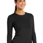 Women's Long Sleeve Underscrub Tee - 6609 - Black