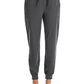 Women's Six-Pocket Mid Rise Convertible Drawcord Jogger Pant - 6903 - Heather Grey