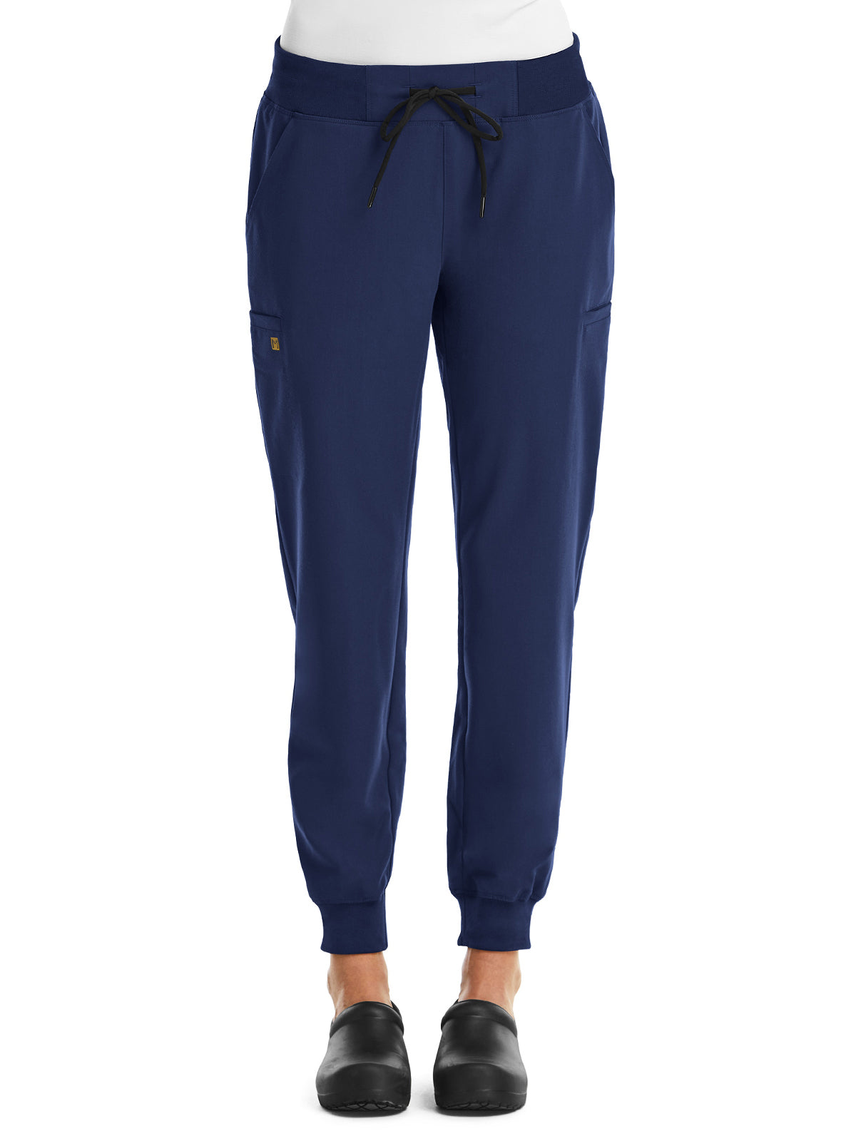 Women's Six-Pocket Mid Rise Convertible Drawcord Jogger Pant