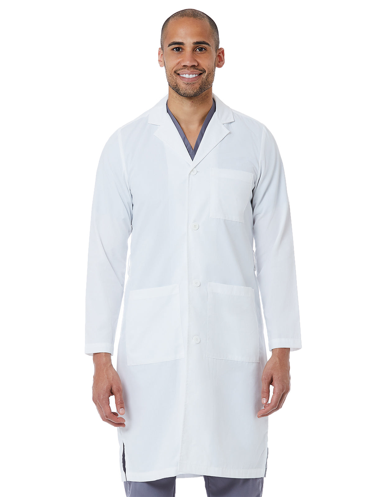 Men's Three-Pocket 42" Full-Length Lab Coat