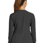 Women's Three-Pocket Round Neck Scrub Jacket