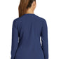 Women's Three-Pocket Round Neck Scrub Jacket