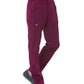 Men's Six-Pocket Half Elastic Pant - 8502 - Wine