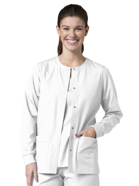 Women's Four-Pocket Warm-Up Scrub Jacket