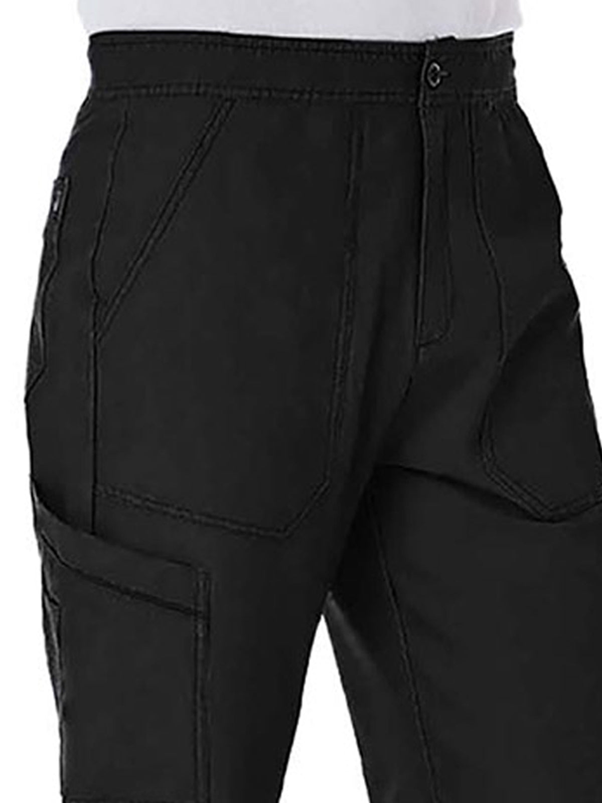 Men's Six-Pocket Half Elastic Pant