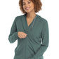 Women's Six-Pocket Zip Up Hoodie Jacket - 90301 - Sage