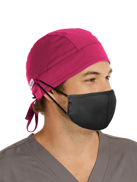 Unisex Ultra Soft Scrub Cap - NC015 - Hot Pink Blossom