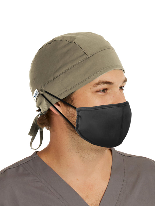 Unisex Ultra Soft Scrub Cap - NC015 - Khaki Blossom