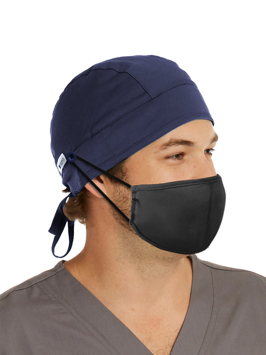 Unisex Ultra Soft Scrub Cap - NC015 - True Navy Blossom