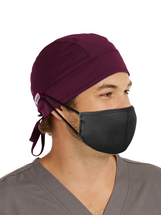 Unisex Ultra Soft Scrub Cap - NC015 - Wine Blossom