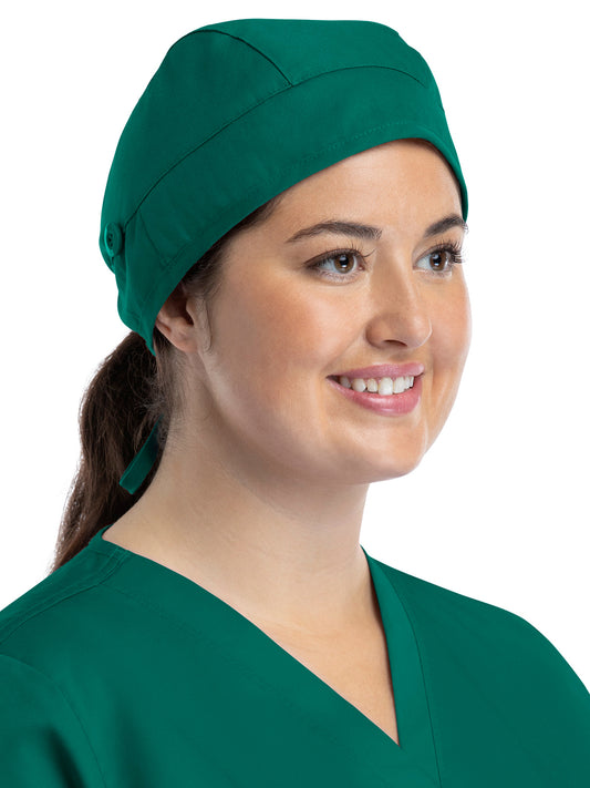 Unisex Ultra Soft Scrub Cap - NC015 - Hunter Green