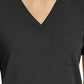 Women's Fitted One-Pocket V-Neck Top