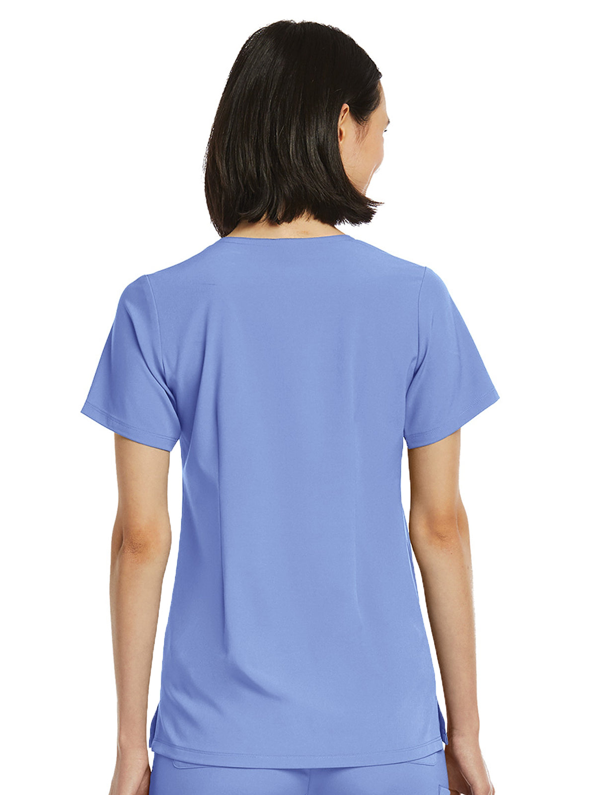 Women's Fitted One-Pocket V-Neck Scrub Top