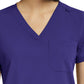 Women's Fitted One-Pocket V-Neck Scrub Top