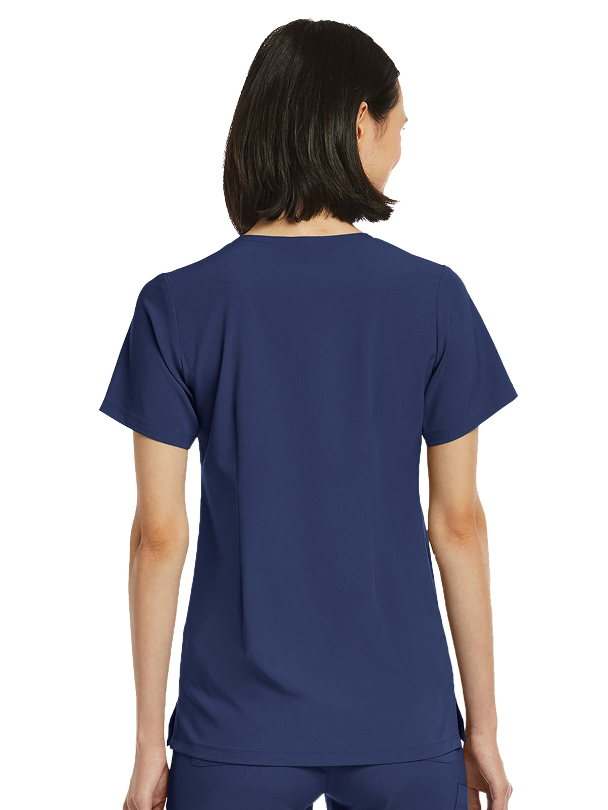 Women's Fitted One-Pocket V-Neck Scrub Top