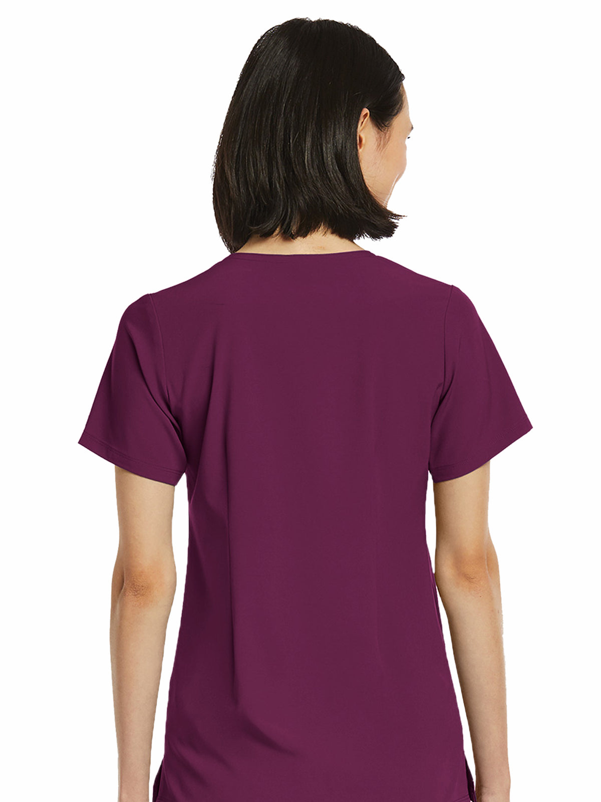 Women's Fitted One-Pocket V-Neck Scrub Top