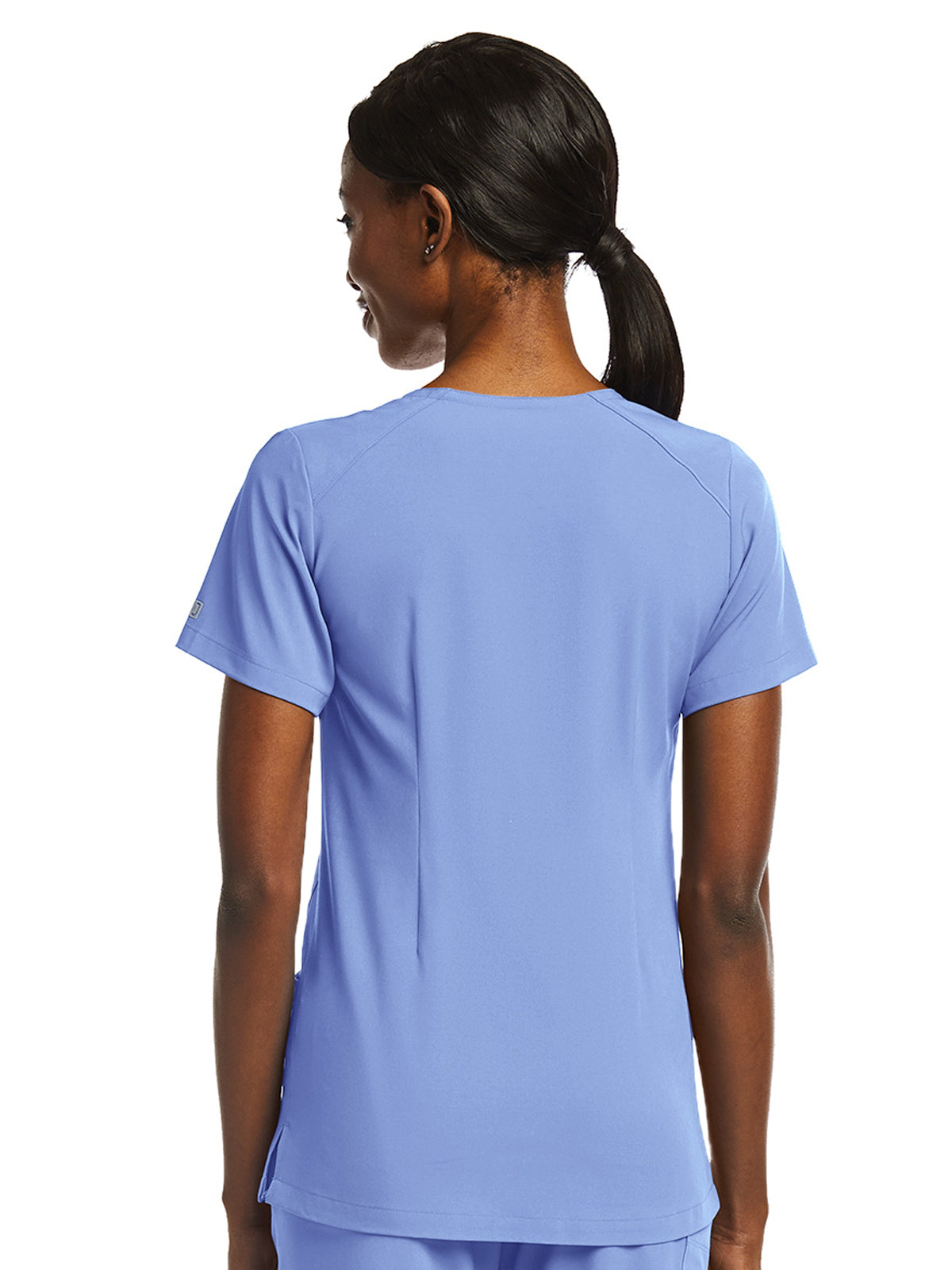 Women's Fitted Two-Pocket V-Neck Top