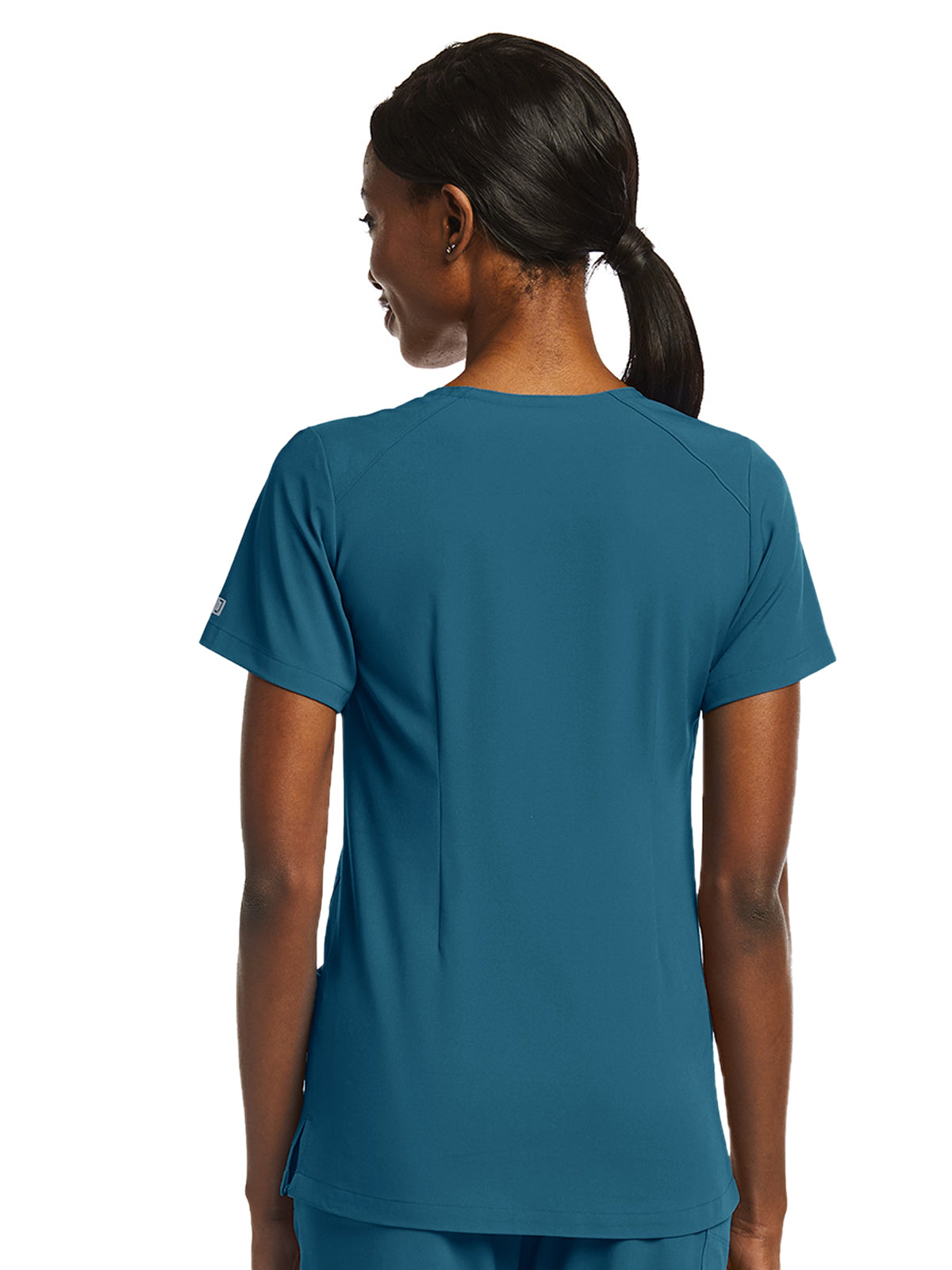 Women's Fitted Two-Pocket V-Neck Top