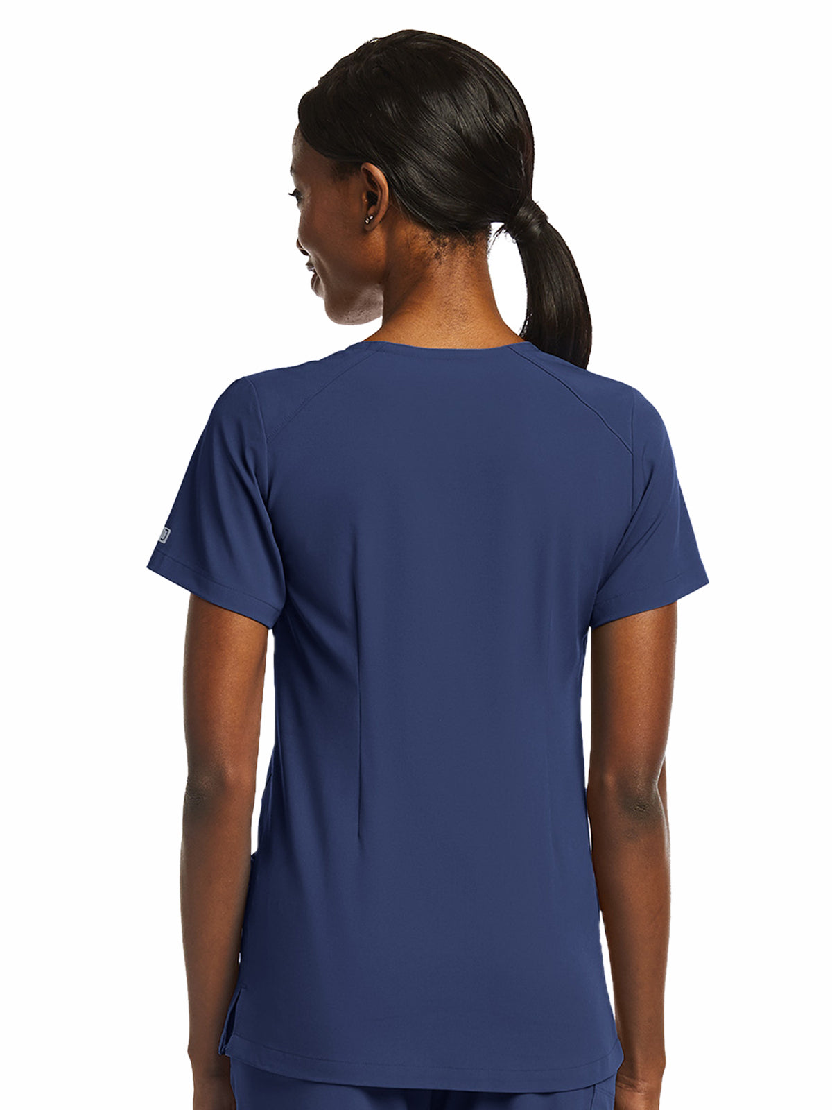 Women's Fitted Two-Pocket V-Neck Top