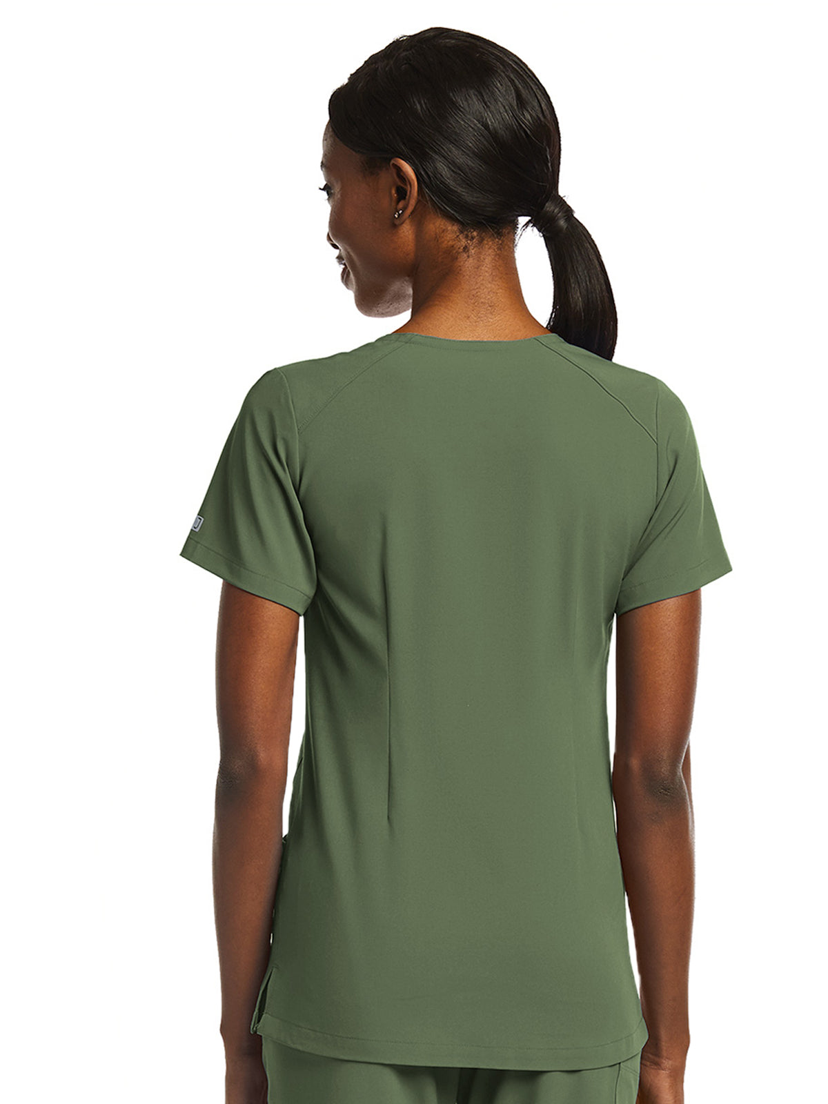 Women's Fitted Two-Pocket V-Neck Top