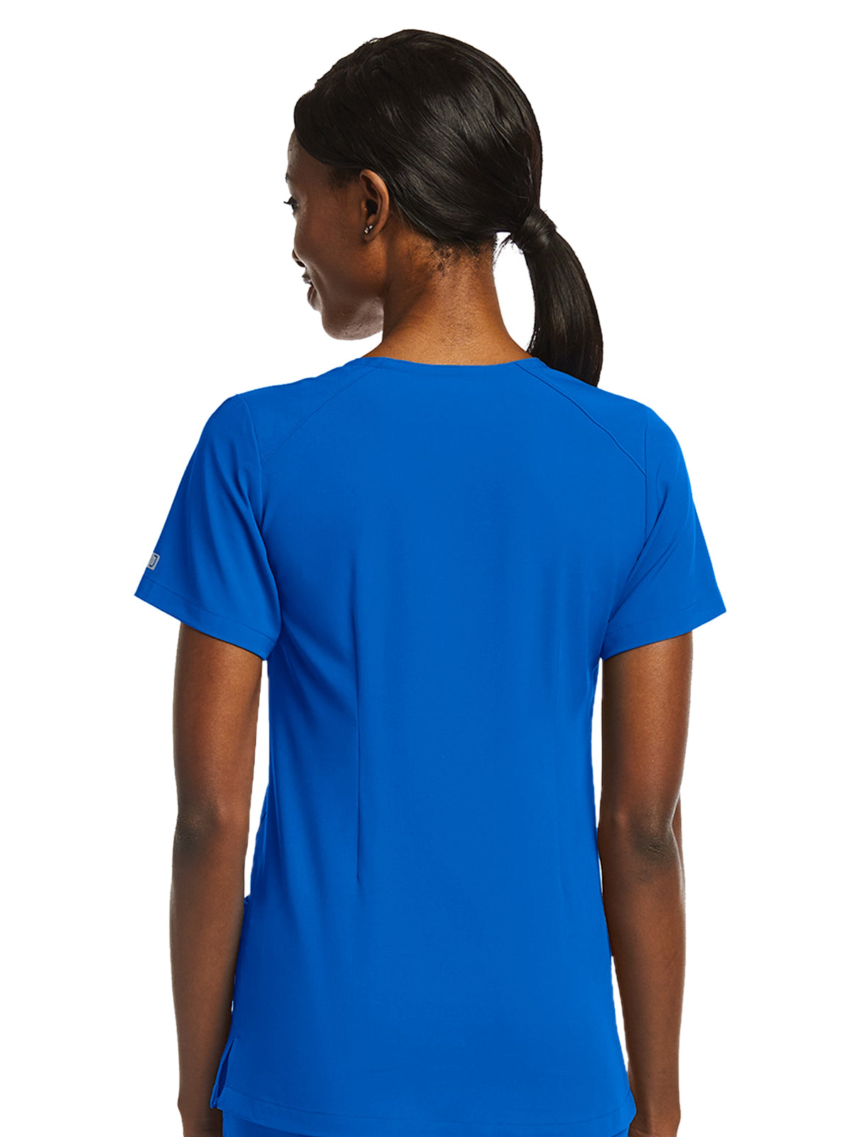 Women's Fitted Two-Pocket V-Neck Top