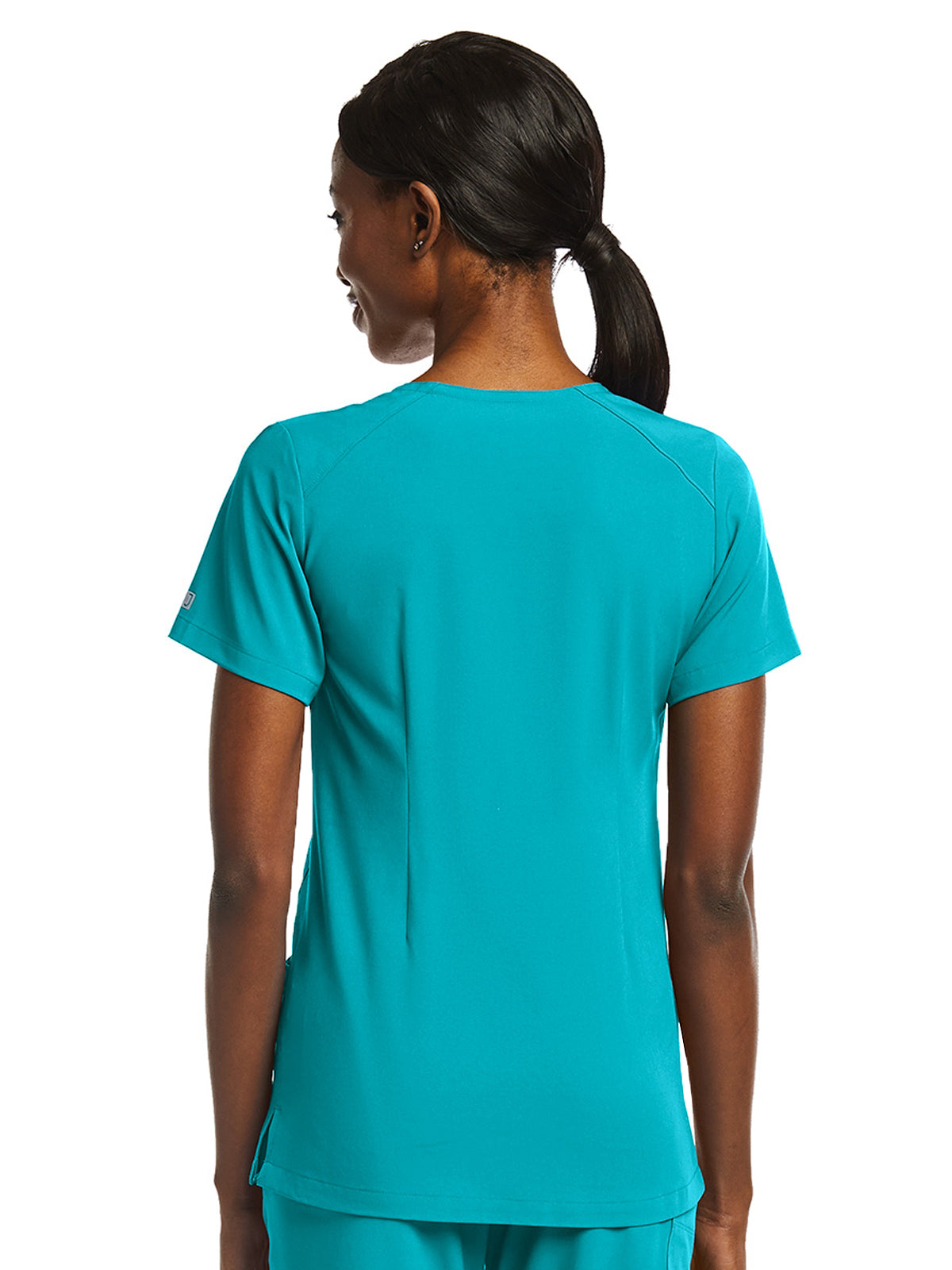 Women's Fitted Two-Pocket V-Neck Top