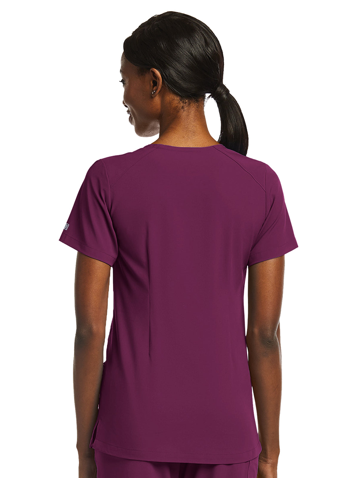 Women's Fitted Two-Pocket V-Neck Top