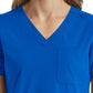 Women's Fitted Six-Pocket V-Neck Scrub Top