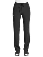 Women's Fitted Five-Pocket Tapered Leg Pant - SJ201 - Black