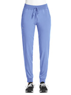 Women's Fitted Five-Pocket Jogger Pant - SJ202 - Ciel Blue