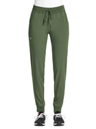 Women's Fitted Five-Pocket Jogger Pant - SJ202 - Olive