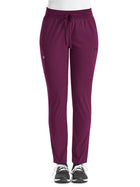 Women's Fitted Six-Pocket Skinny Leg Pant - SJ203 - Wine