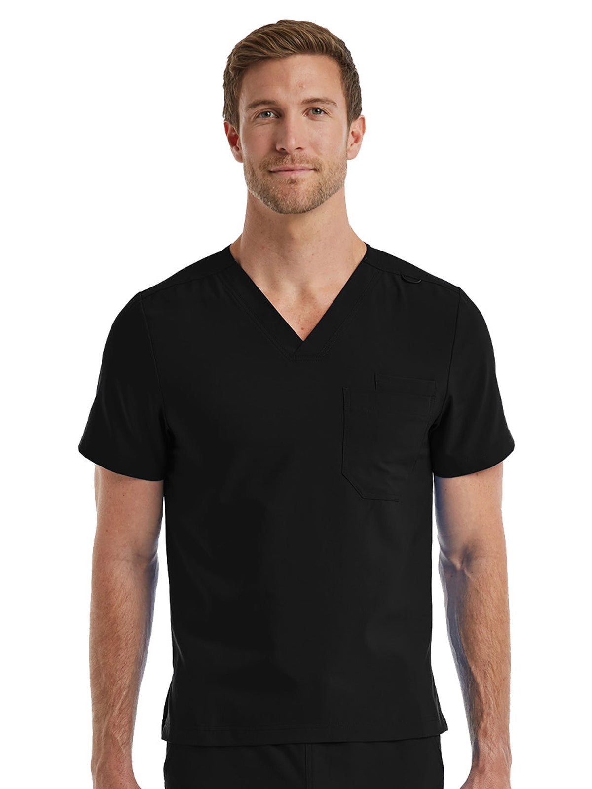 Unisex One-Pocket V-Neck Scrub Top